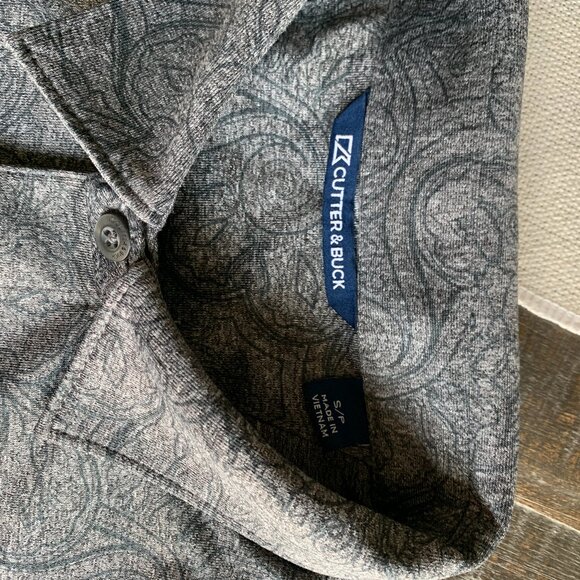 Cutter & Buck Grey Polo Shirt with Classic Design - Picture 4 of 4